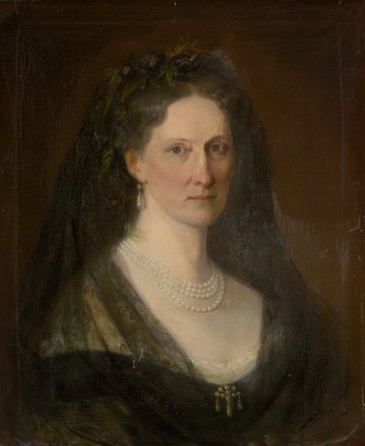 Portrait of Baroness Hedviga Mednyánszká by Carl Martin Ebersberg